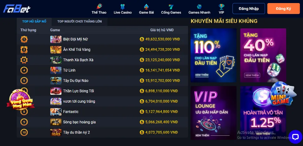 Slot game hoa quả